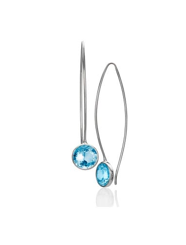 Comet with Blue Topaz